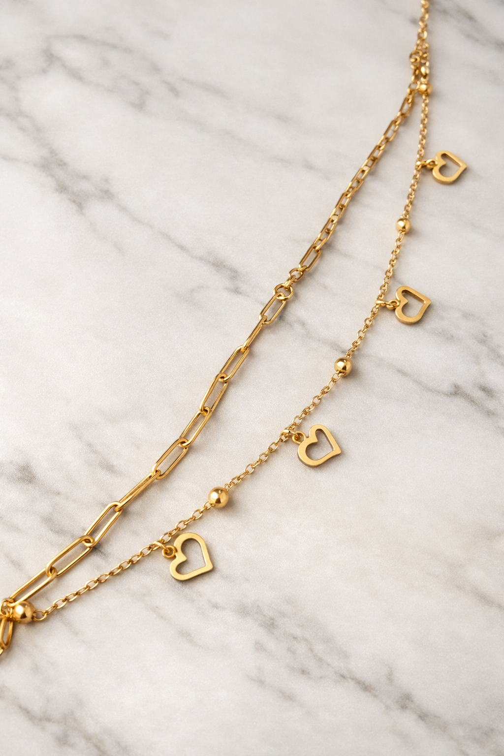 Heart Chain Bracelet